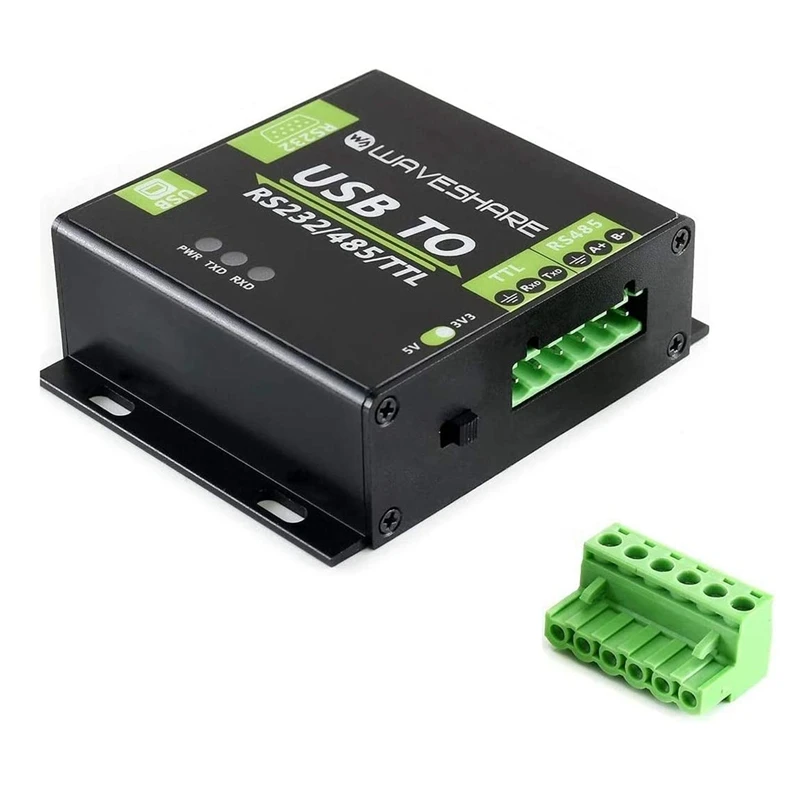 Usb Industrial do Waveshare ao Conversor Isolado Rs232 Rs485 Ttl com o Diodo Encaixado Ft232rl dos Circuitos de Proteção Tvs