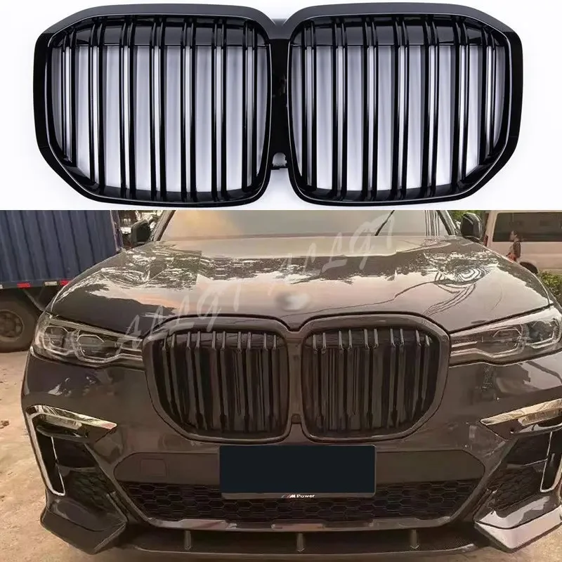 Front Center Grille Grills Meteor Grille Fit For BMW G07 X7 xDrive 30d 35d 40i M50i Double Line Grille 2019-2022