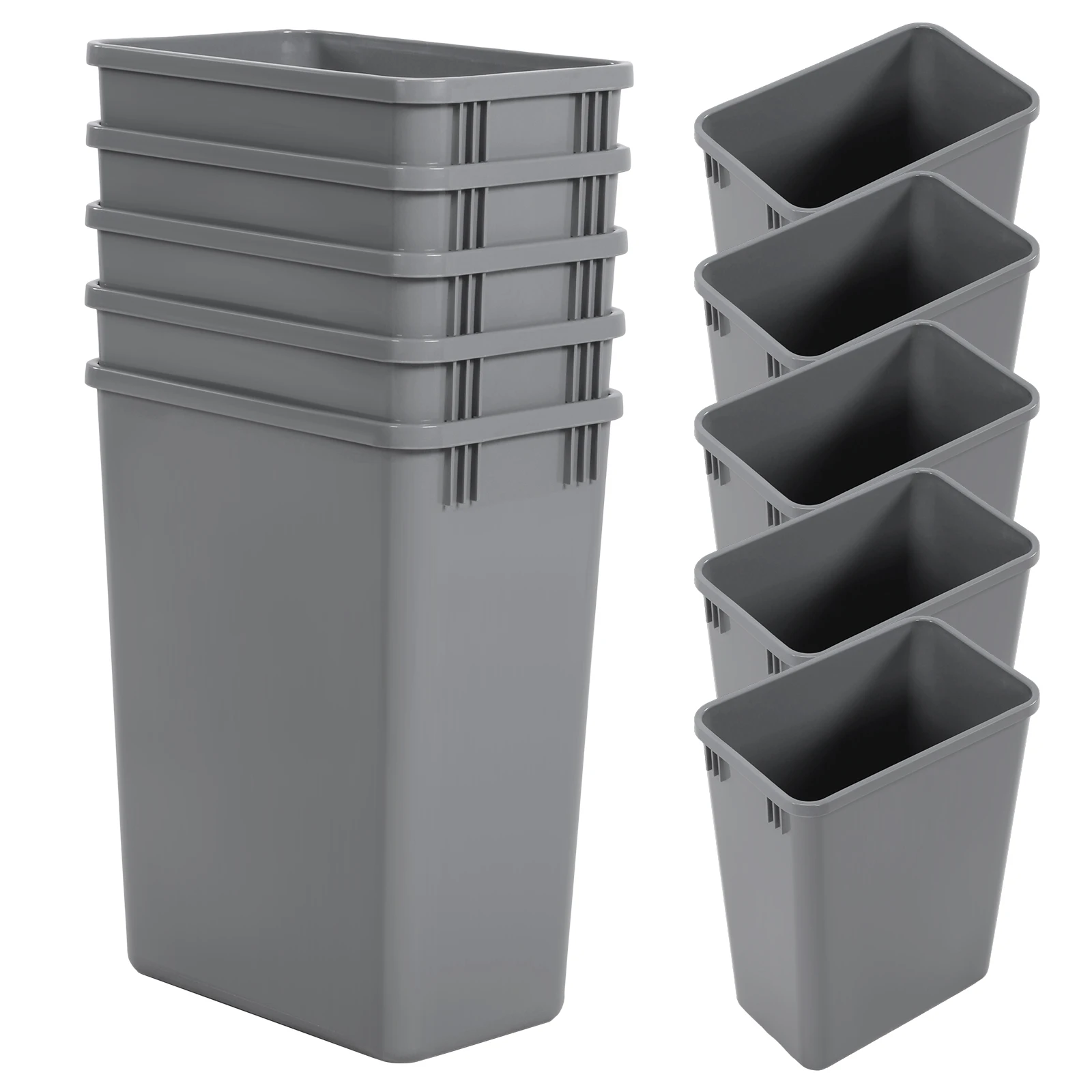 

10 Pack 35 QT Under Sink Bin Easy To Clean Pull Out Under Sink Garbage Bin 14x18x9inch for Bathroom Office Living Room Home