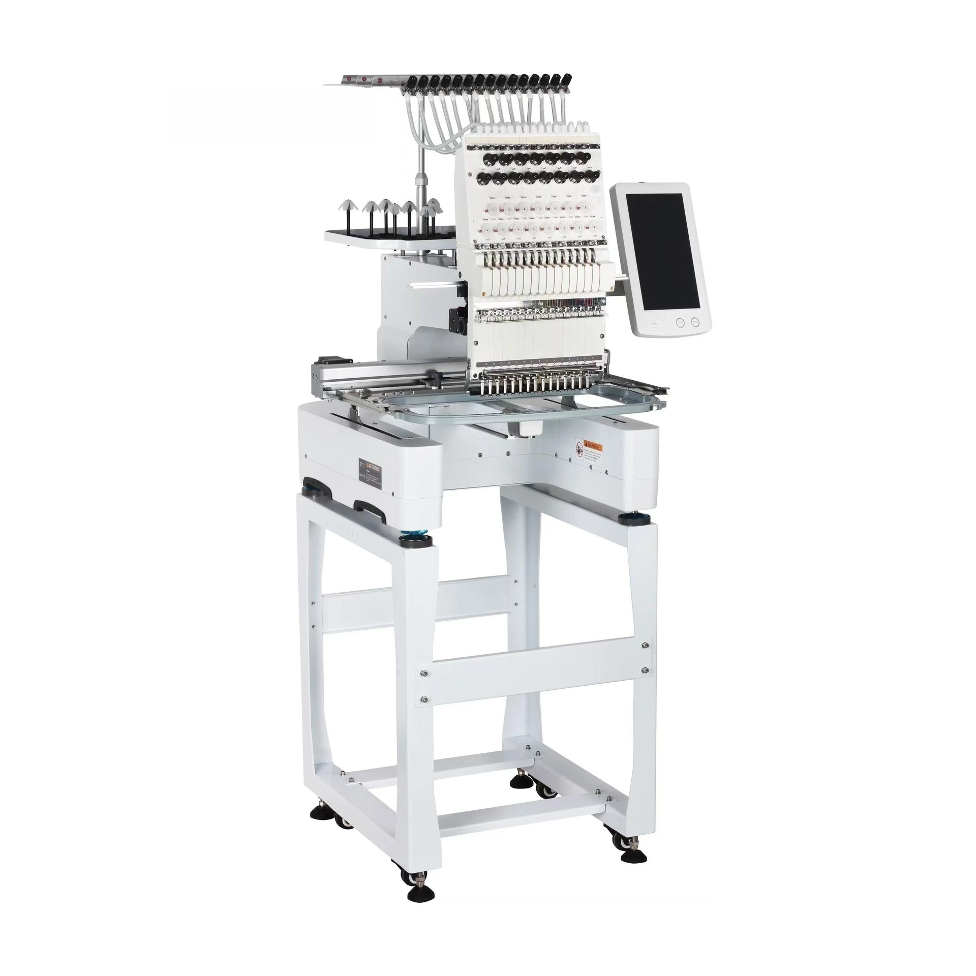 Household and commercial small single-head embroidery machine 15-needle high-speed T-shirt, clothes and hats embroidery machine