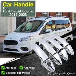 for Ford Transit Courier 2014-2023 2017 2018 Tourneo Chrome Door Handle Cover Car Accessories Rustproof Stickers Styling Catch