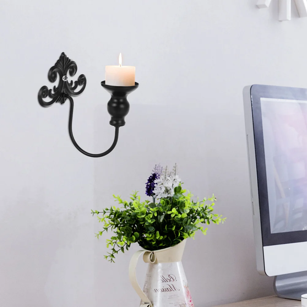 

2Pcs Iron Wall Holder Vintage Metal Sconce Cups Retro Tea Light Holder Decorative Wall Hanging Candlestick for Living