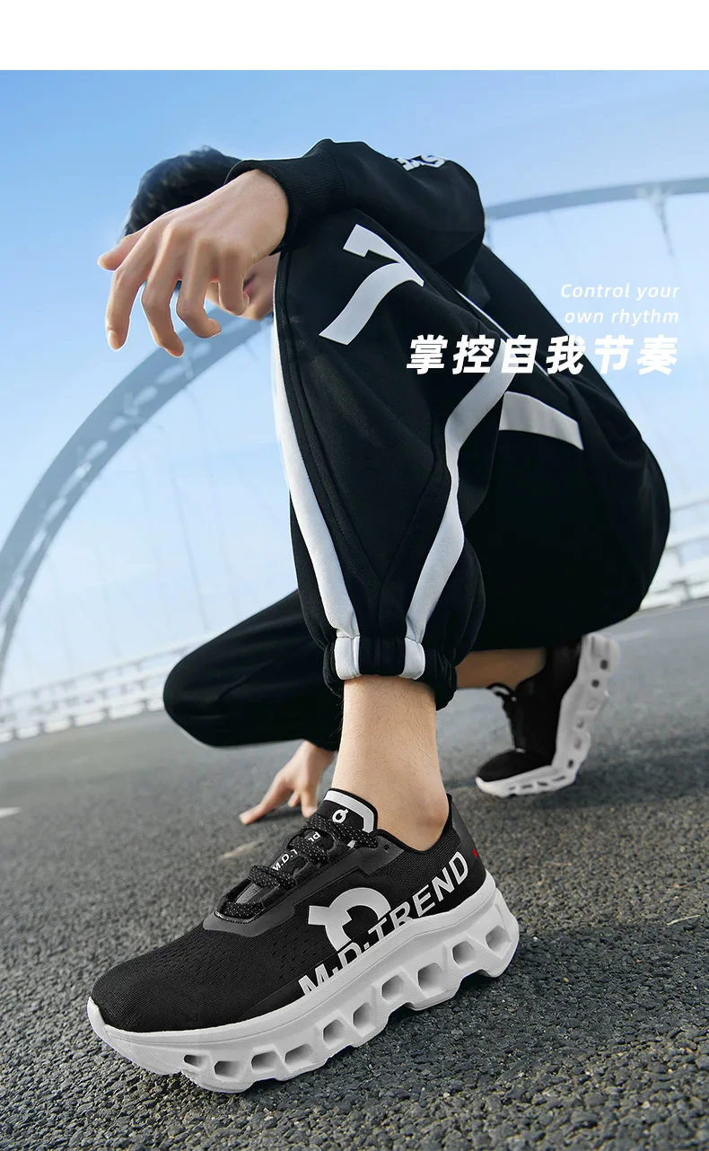 Herren-Sportschuhe, luxuriöse Freizeitsneaker, atmungsaktive Laufschuhe, leichte Sommerschuhe mit Plateausohle, modische Basketball- und Freizeitschuhe für Herren. – Detail 29