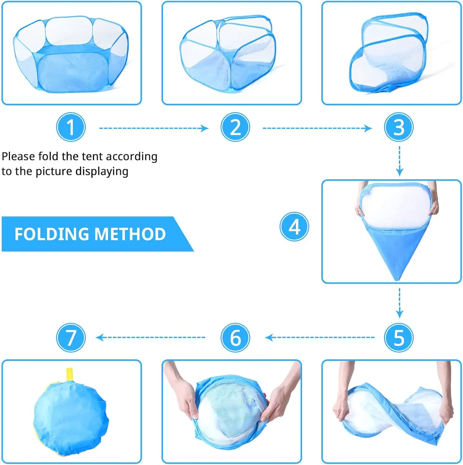 Kinder-Bällebad-Spielbecken, Spielzelt, Spielzeug-Ball-Spielbecken, faltbares Spielzelt für Kinder, Mädchen, Jungen, Haustiere im Innen- und Außenbereich, Bälle nicht