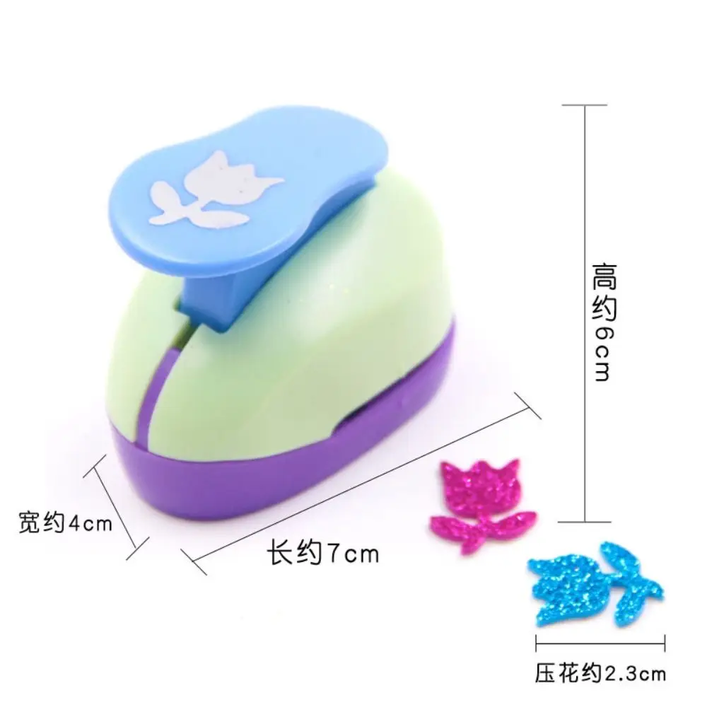 Creative Plastic Paper Hole Punch Different Shapes Hole Punch Multicolored Punch Set Shape Punch Craft Set DIY Crafting