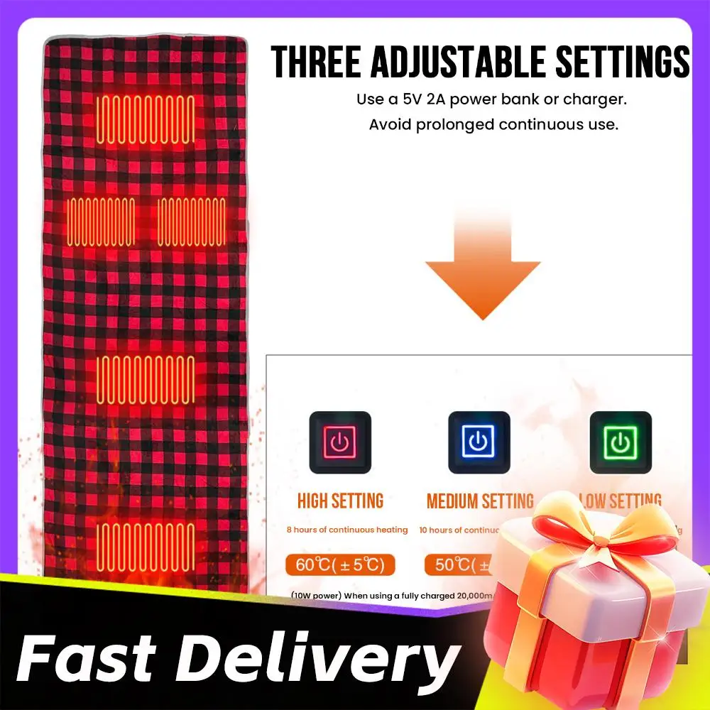 

Electric Blanket Thicker Heaters Electrica Smart Control Heated Blanket Carpet Mat 3 Adjustable Temperature Heated Sleeping Bag