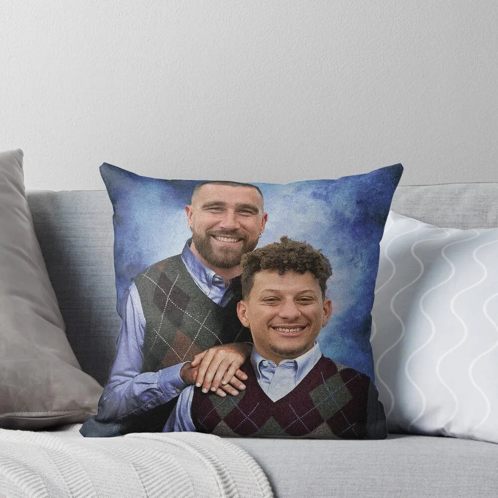 

Kelce and Mahomes Stepbrothers Throw Pillow Cushion Child christmas pillowcases home decor items anime girl pillow