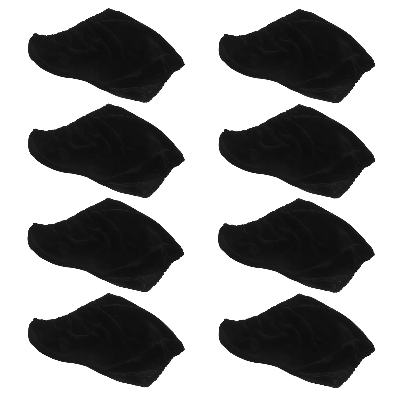 4Pairs Ice Skating Shoe Covers Protective Boot Covers Black Universal Fit Ice Skate Guards Figure Skating Training Competition
