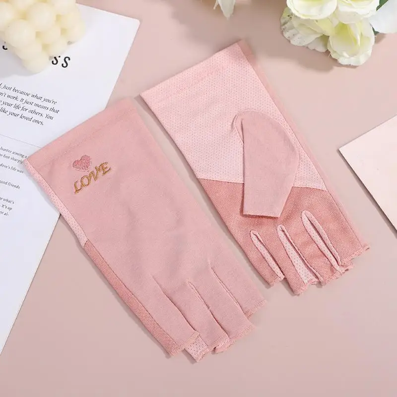 1 Pair Anti-UV Nail Gloves UV Protection Gel Gloves Fingerless Nail Tools Light-protective Gloves LED Nail Lamp Dryer Radiation