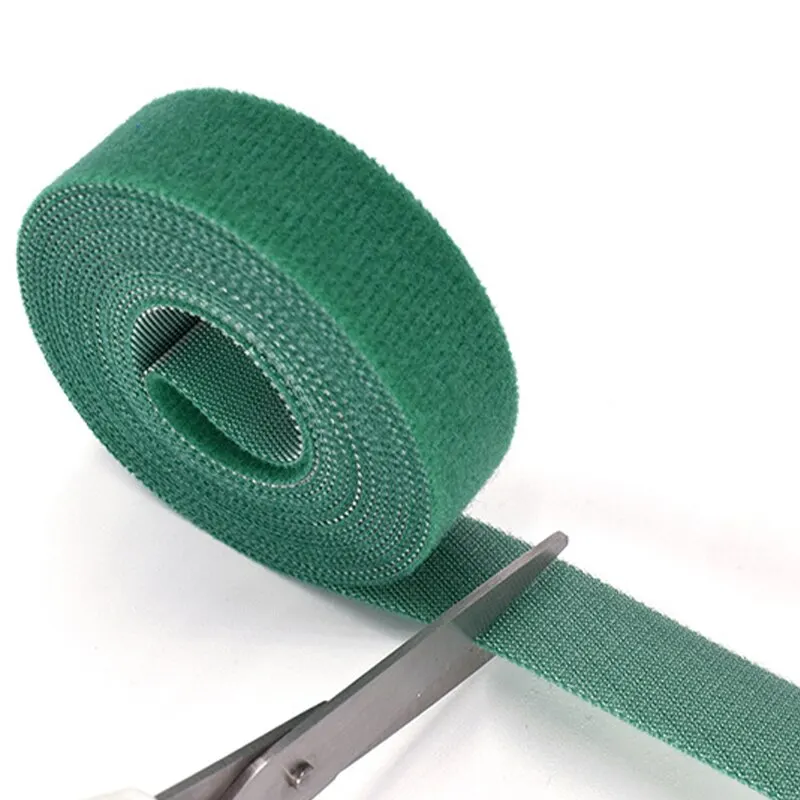 

5 Meters 1 Roll Nylon Cable Ties Magic Tape 10mm Width Multifunction Wires Organizer Croppable Self-adhesive USB Cable Ties