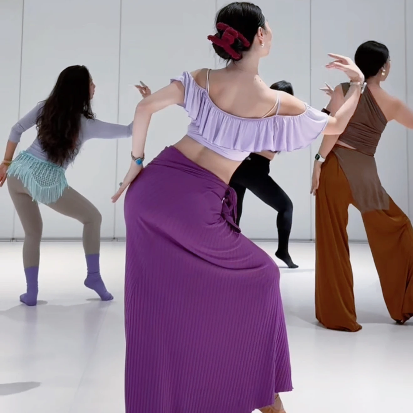 جديد الراقية أنيقة أداء الرقص الشرقي زي مجموعة الكبار الإناث الرقص الشرقي مثير مزاجه ممارسة الملابس #3