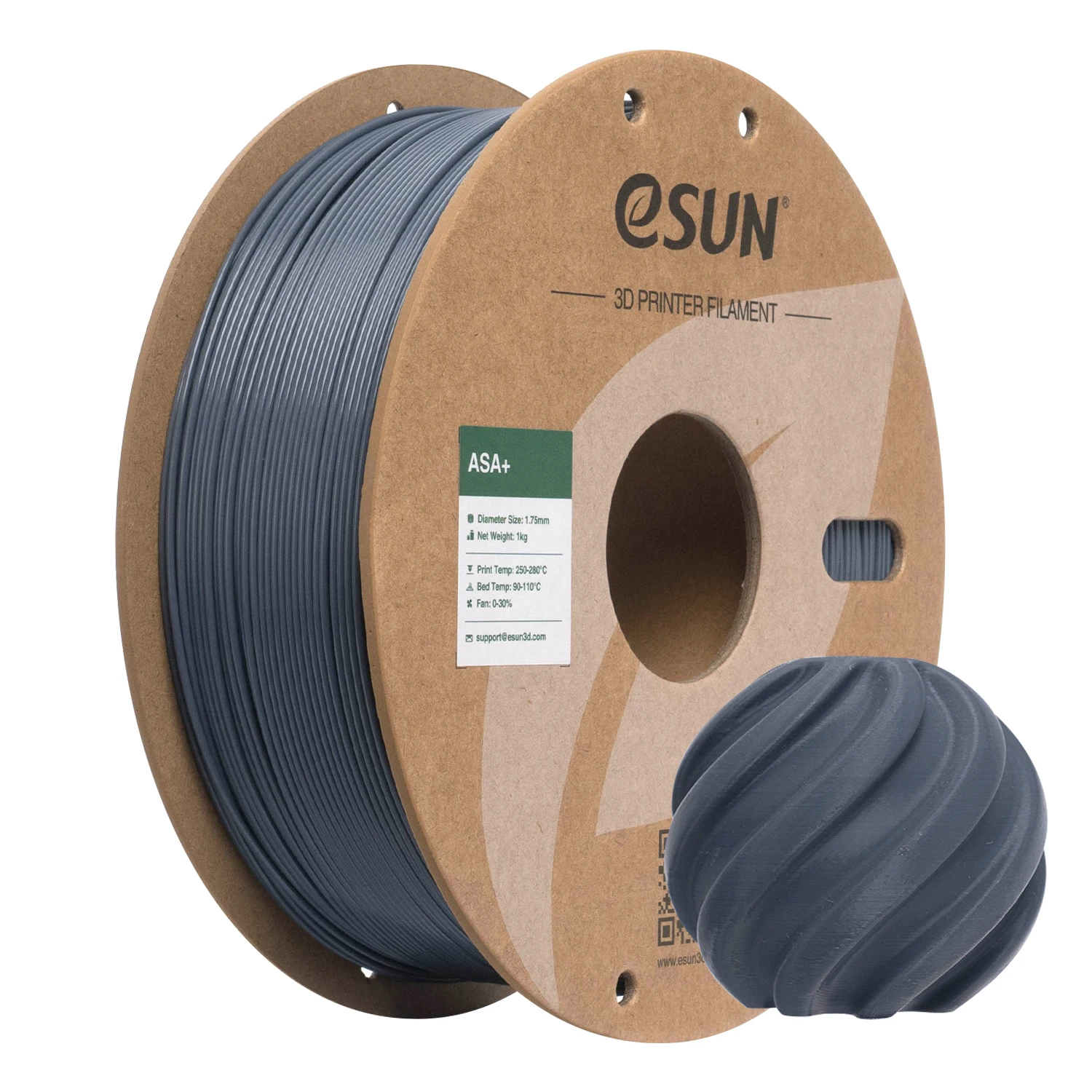 eSUN ASA-filament 1,75 mm 3D-printerfilament ASA + 1 kg spoel DIY-bloempot 3D-printmateriaal ASA + 3D-filament voor 3D-printers