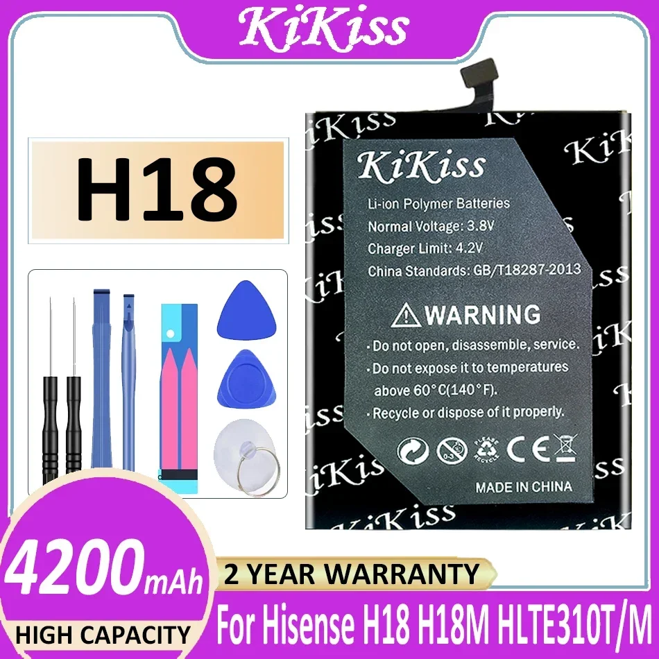 

KiKiss Battery H 18 4200mAh For Hisense HLTE310T/M HLTE310M H18 H18M Batteries