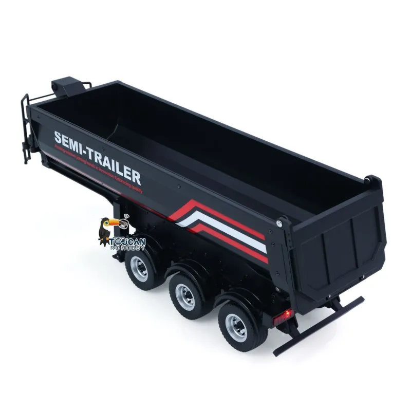 HUINA 1/18 Electric Lifting Remote Control Semi Dump Trailer Model for RC Tractor Truck 1501 Tail Light Support Leg No Sound  view 2