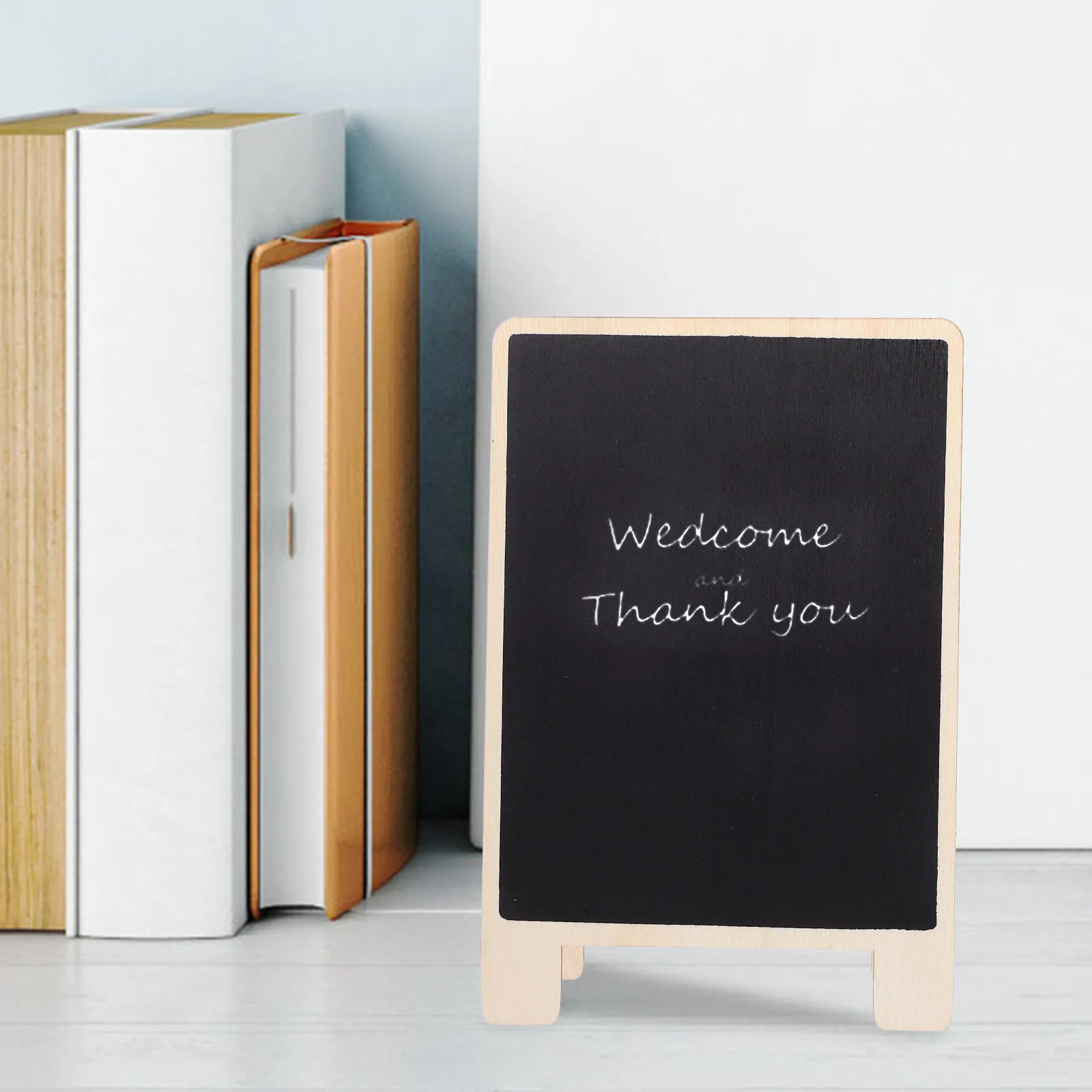 

3Pcs Wooden Chalkboards Double Sided Standing Writing Boards for Message Memo Display Use Home Office Decor Black