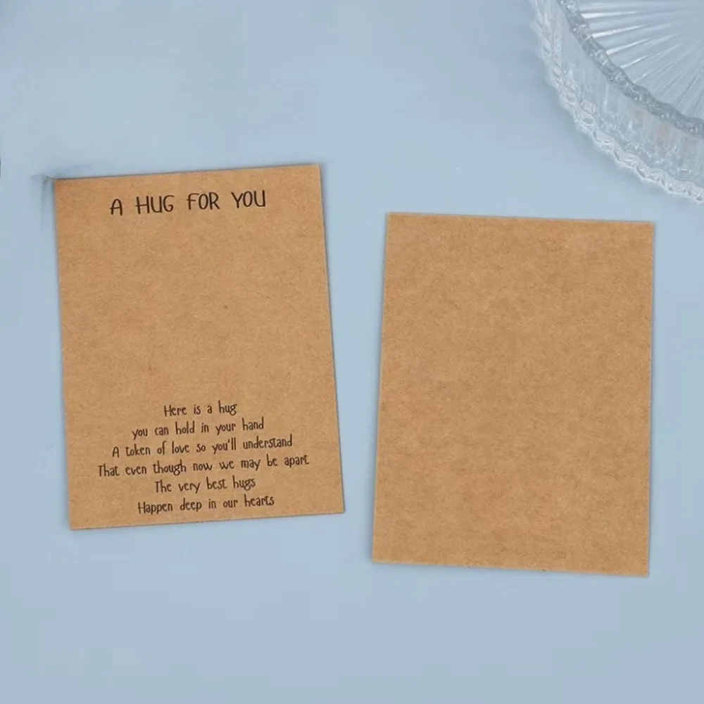 

100 шт. открыток-сердечек с надписью «Объятия для тебя», дизайнерская упаковка, натуральный кристалл, для школы, вечеринок, подарков, обмена подарками