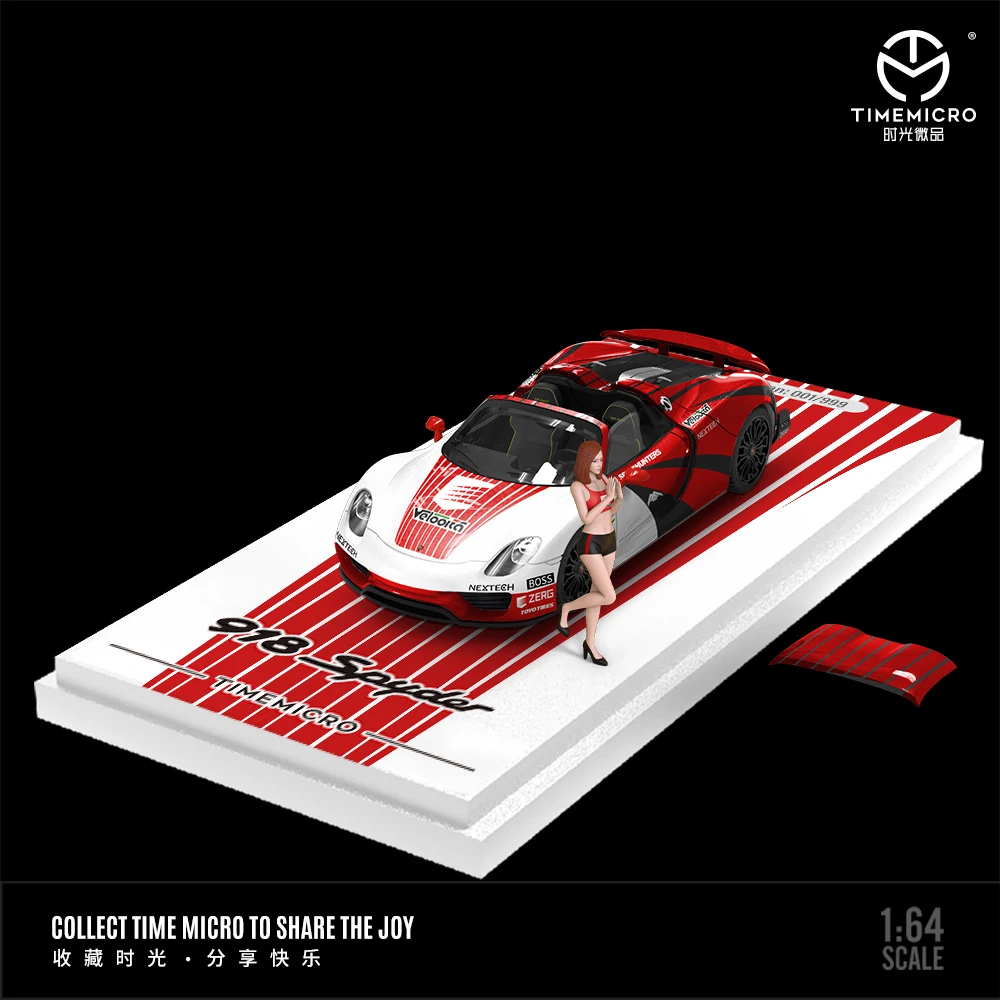 

TimeMicro1:64 918 red Le Mans action figure version alloy car model