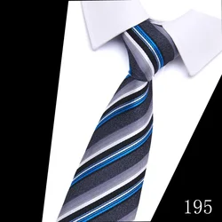 Silk New Men'S Tie 7.5cm Blue Necktie Silk Gravatas For Men Paisley Floral Fit Wedding Workplace Slim For Men Fit Wedding