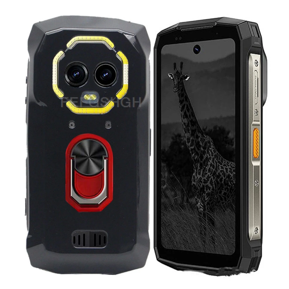 For Ulefone Armor Mini 20 Pro Back Finger Ring Soft TPU Silicone Case For Armor 20Pro 20TPro 20T Pro  Bracket Phone Cover