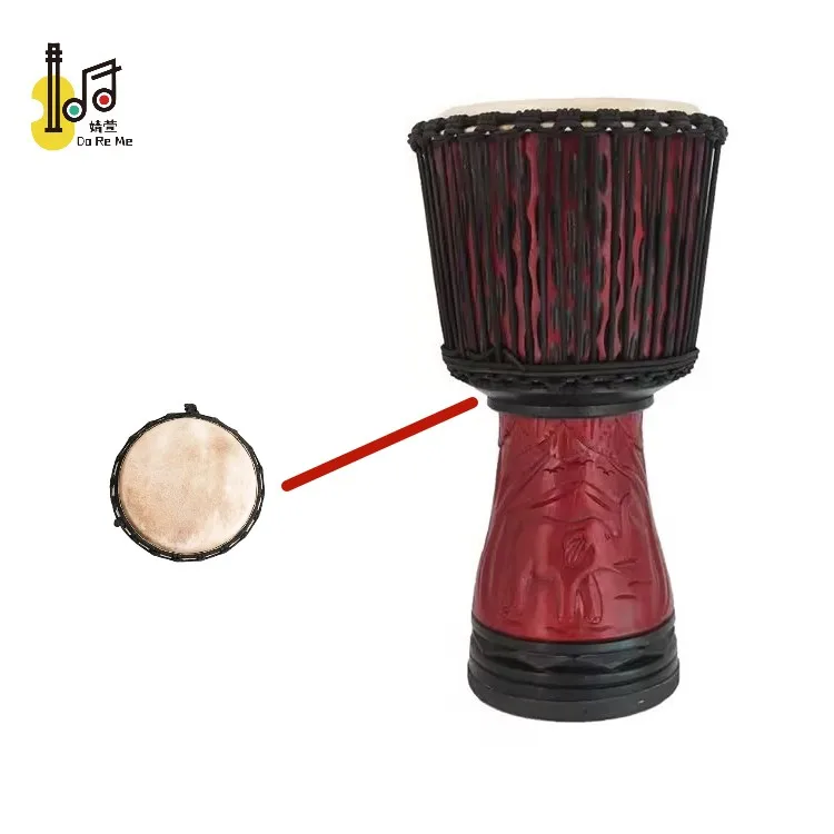 Percussion musical instruments toy traditional african drum set djembe wooden materials musical instrument toy drums