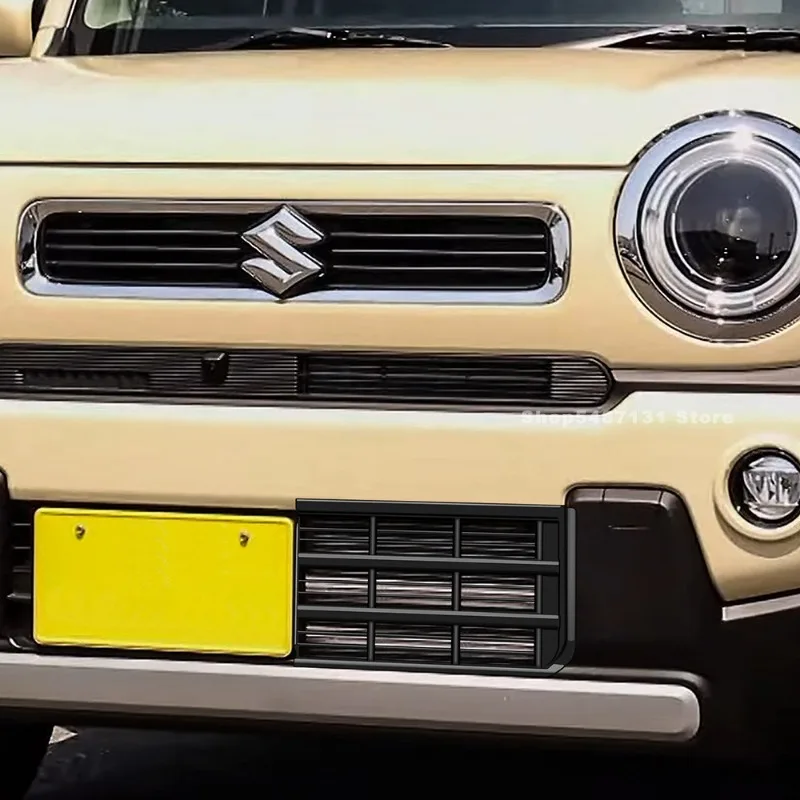 Car Front Under Bumper Grille Grill Strip Trim Cover for Suzuki Hustler Exterior Accessories 2024-2025 for Right Hand Drive