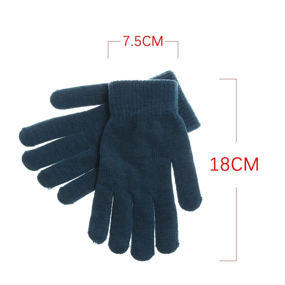Full Fingered Gloves Winter Warm Thermal Wrist Warmer Glove Solid Knitted Gloves Warm Split
