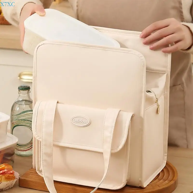 X7XC Multipurpose Women's Lunch Bag Insulated Lunch Organizers for Keeping Meals Warm