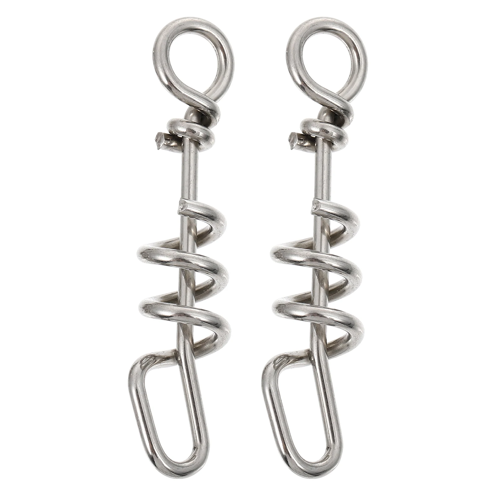 

2 Pcs Birds Anti-escaping Buckles Parrots Foot Rings Metal Pet Supplies Silver for
