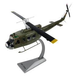 1/48 Scale Alloy Transport Helicopter UH-1 Iroquois Aircraft US Air Force Huey Model Toys Children Kids Gift for Collection