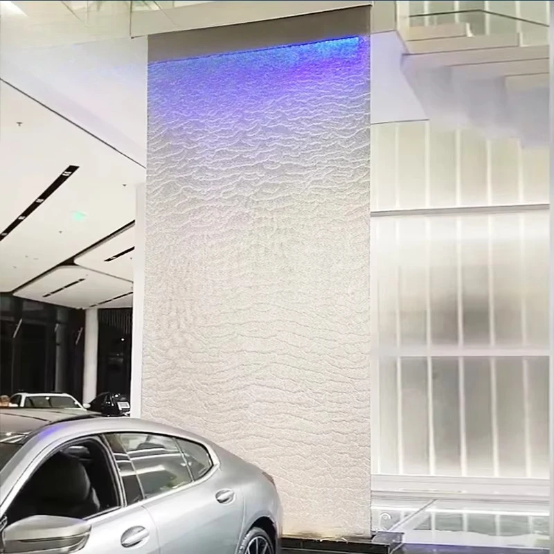 

Modern stainless steel mesh water curtain wall waterfall wall