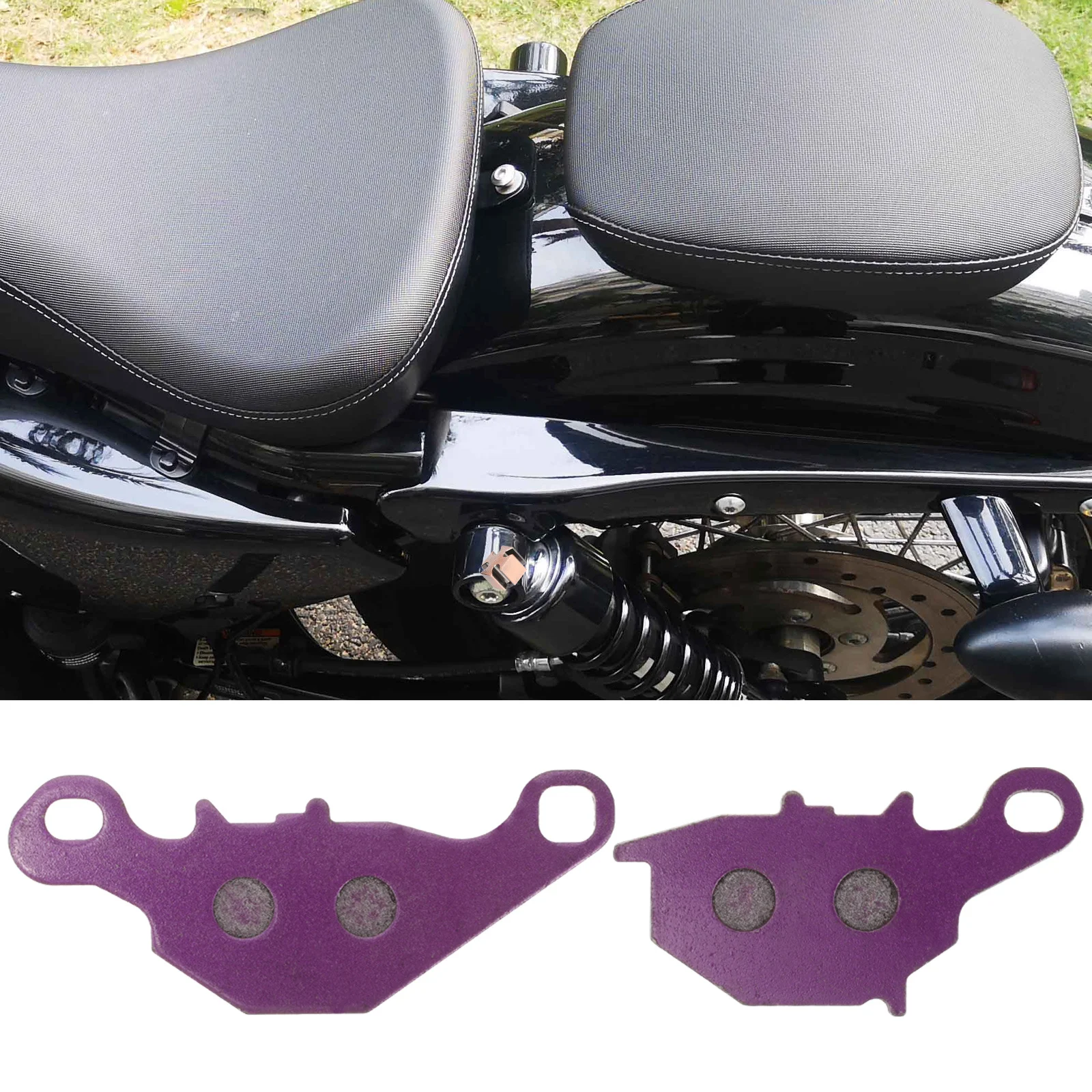 

1Pair Motorcycle Brake Pads Replacement Durable Motorbike Brake Parts Front Disc Pads Noiseless Smooth Road Riding