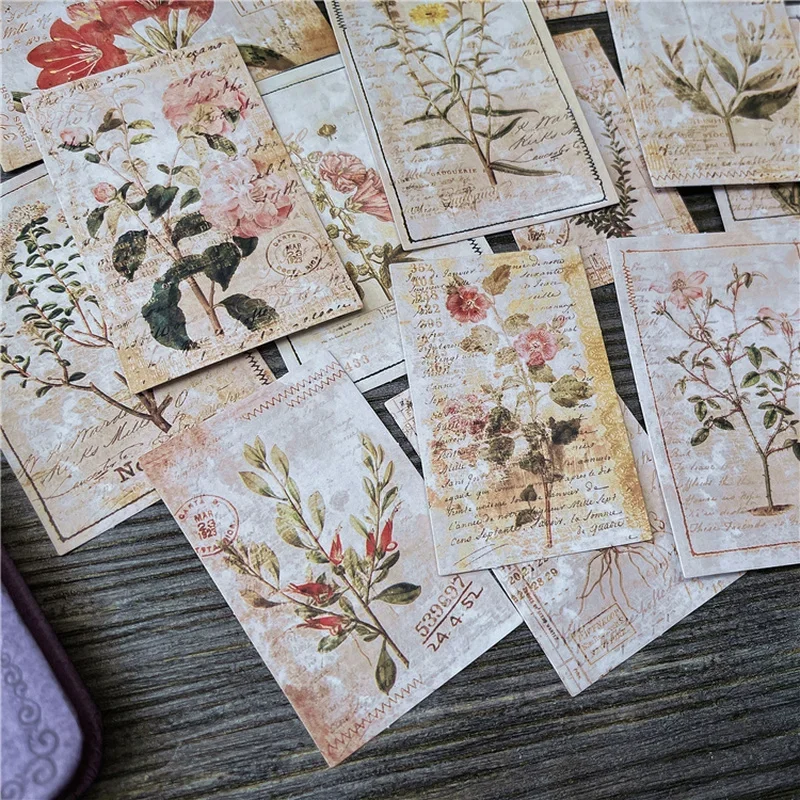 Styl Vintage kwiat DIY DIY, 15 sztuk, DIY, zrób to sam, dziennik śmieci, Ephemera