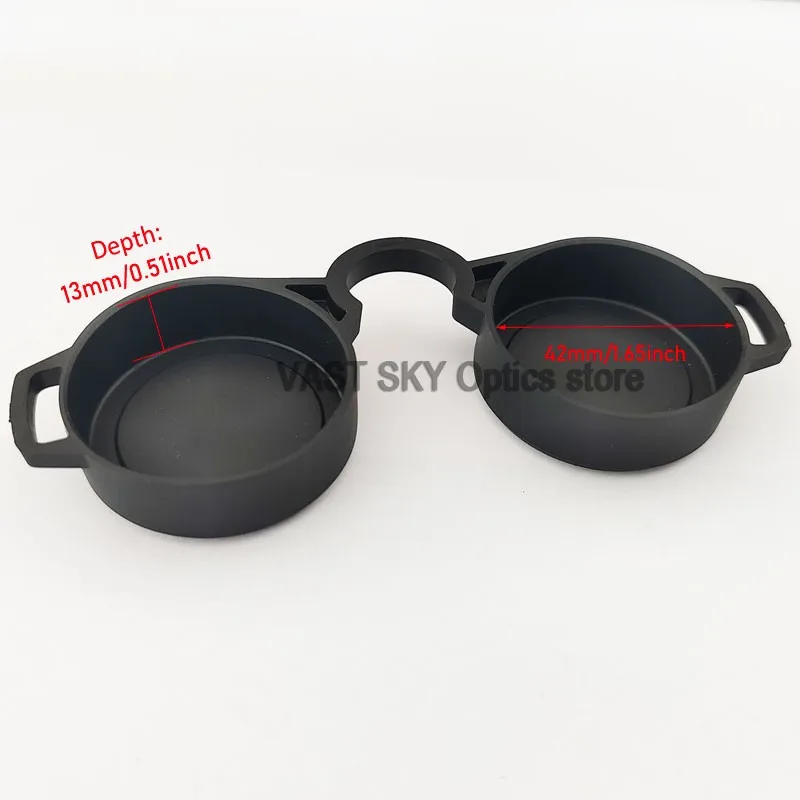 Binoculars Protective Rubber Objective Lens Caps 50mm Binocular Eyepiece Lens Cover Lens Protection for 50 caliber telescope
