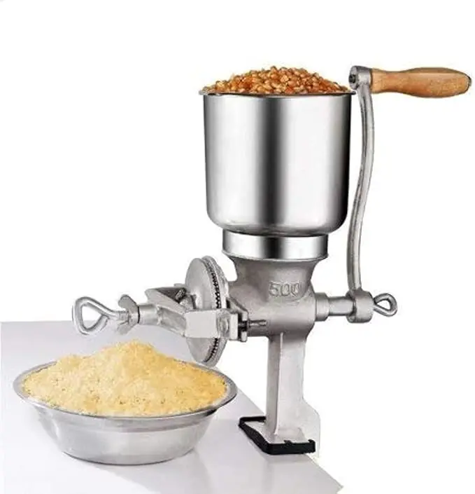 

Factory Wholesale Table Clamp Manual Corn Grain Grinder Cast Iron Hand Crank Grain Mill For Grinding Nut Spice Wheat Coffee