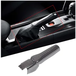 Real Carbon Fiber For Nissan GTR R35 2008-2021 Hand Brake Handle Cover Auto Handbrake Grip cover Trim Car Interior Accessories