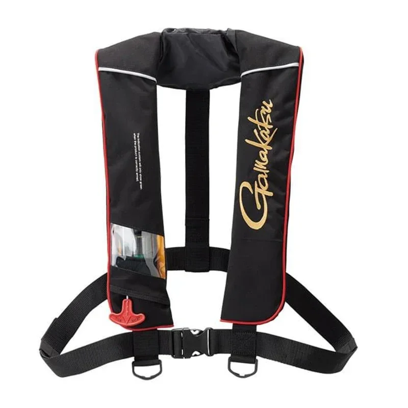 Gamakatsu Automatic Inflatable Fishing Jacket Adults Adjustable Buoyancy Fly Fishing Vest for Boating Kayaking Fishing Clothes