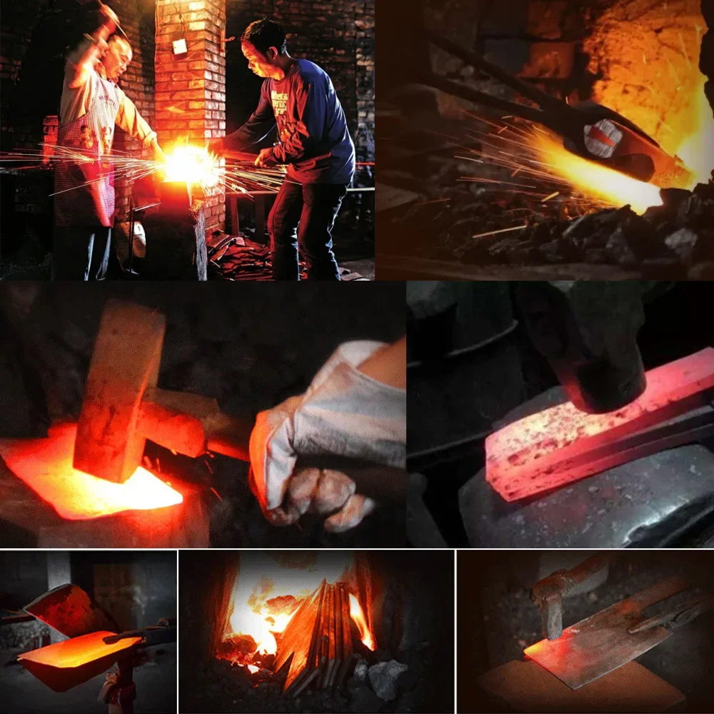 XITUO Kitchen Chopping Slicing Knife Hand-forged Old-Fashioned Chef Knives High Carbon Steel Butcher Knife Full Tang Meat Knife view 6