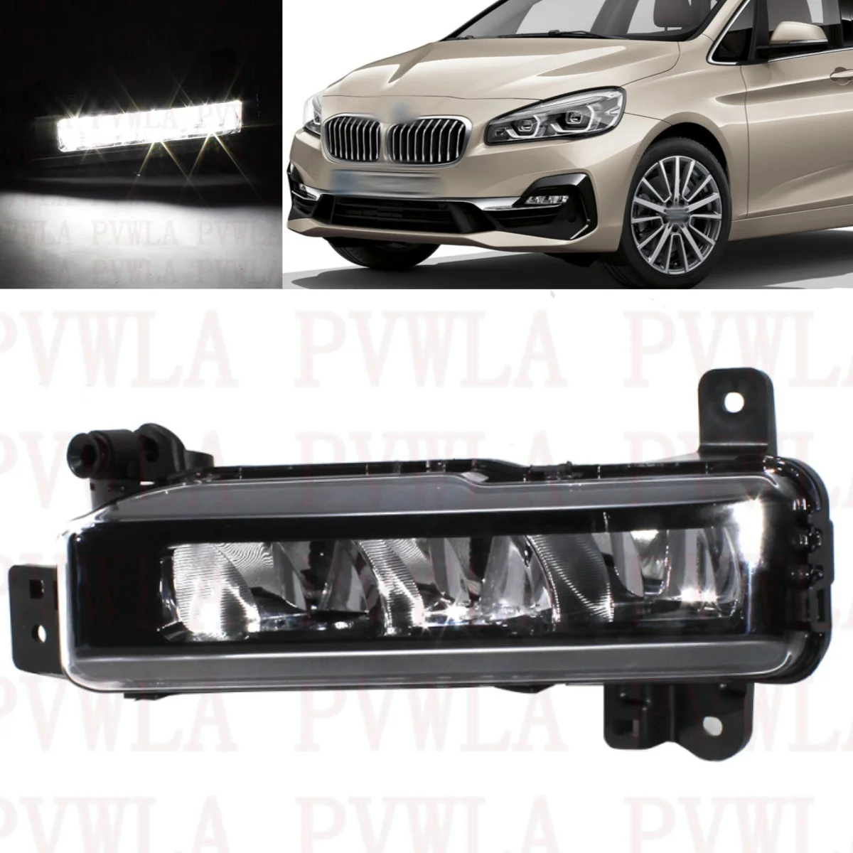 For BMW F45 F46 216i 218i 220i 225i 216d 218d 220d 225xe 2018 2019 2020 2021 Left Side LED Fog Lamp DRL Daytime Running Light