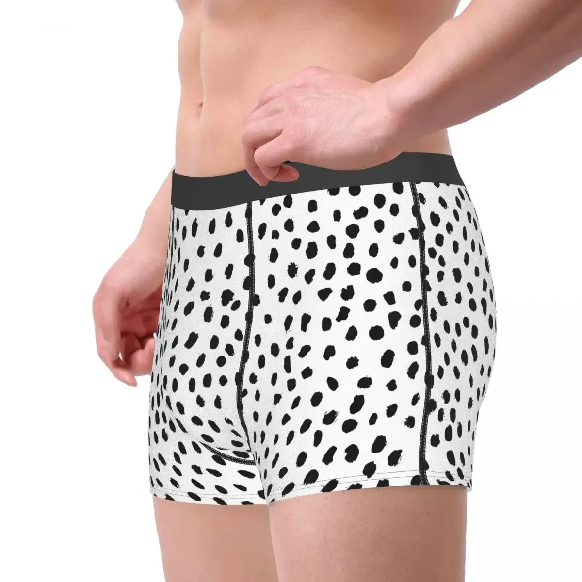 Dalmatian Print Bohemian Patterns Underpants Cotton Panties Male Underwear Ventilate Shorts Boxer Briefs