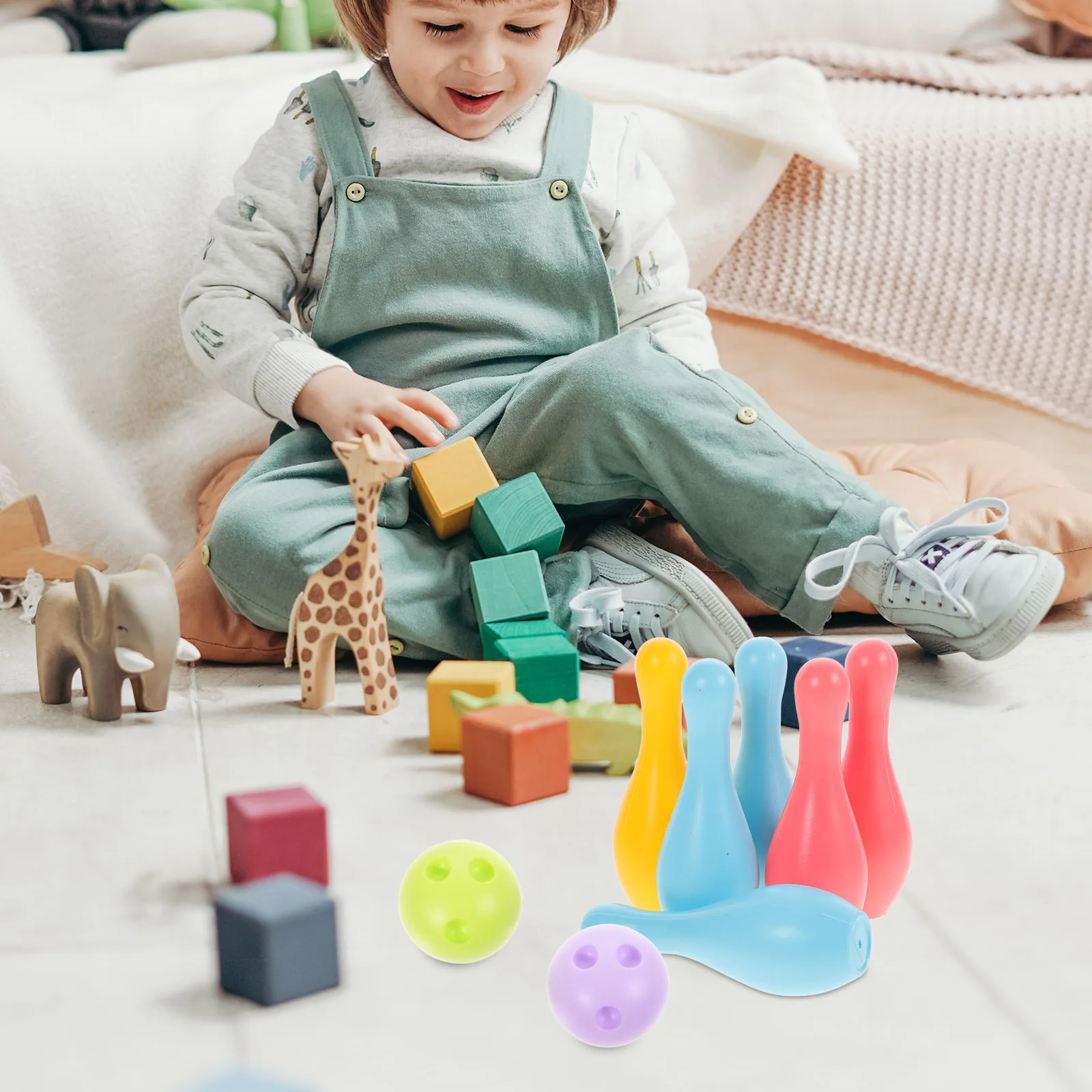 

Bowling Set for Fun Indoor Outdoor Sports Game Parent Interactive Activity Gift