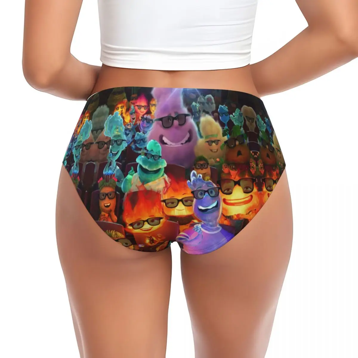 Custom Womens Elemental Film Panties Stretch Ember Lumen Briefs Underwear