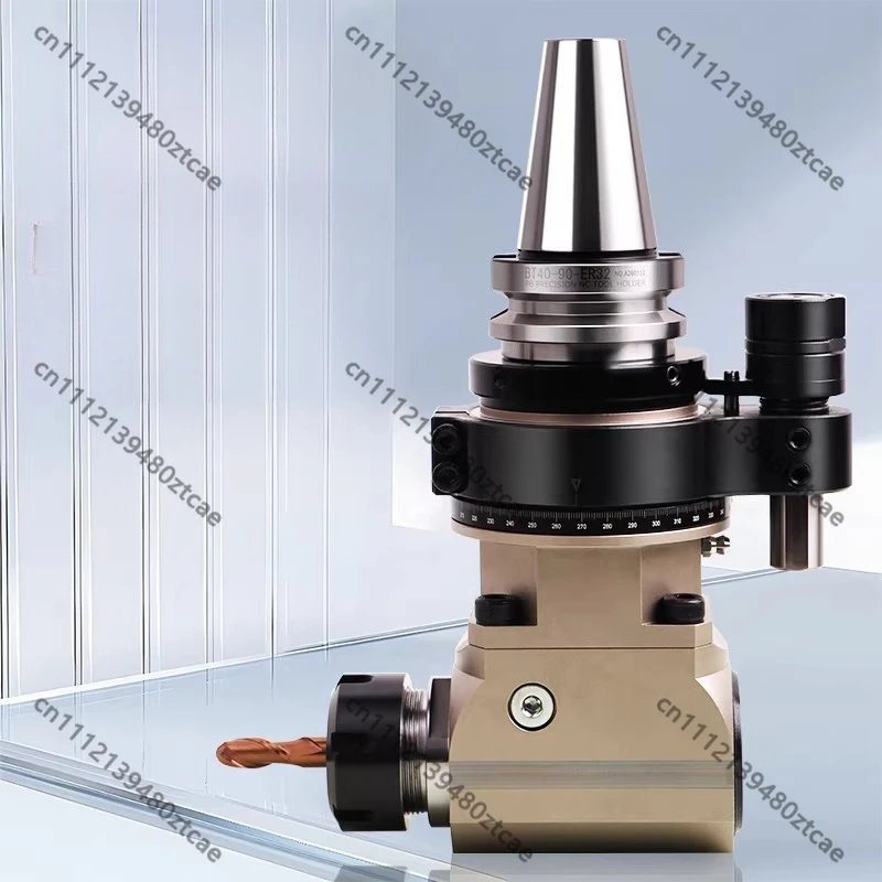 BT30 BT40 BT50 CNC Angle Head Heavy Duty Side Milling Attachment Made of Chrome Molybdenum Steel