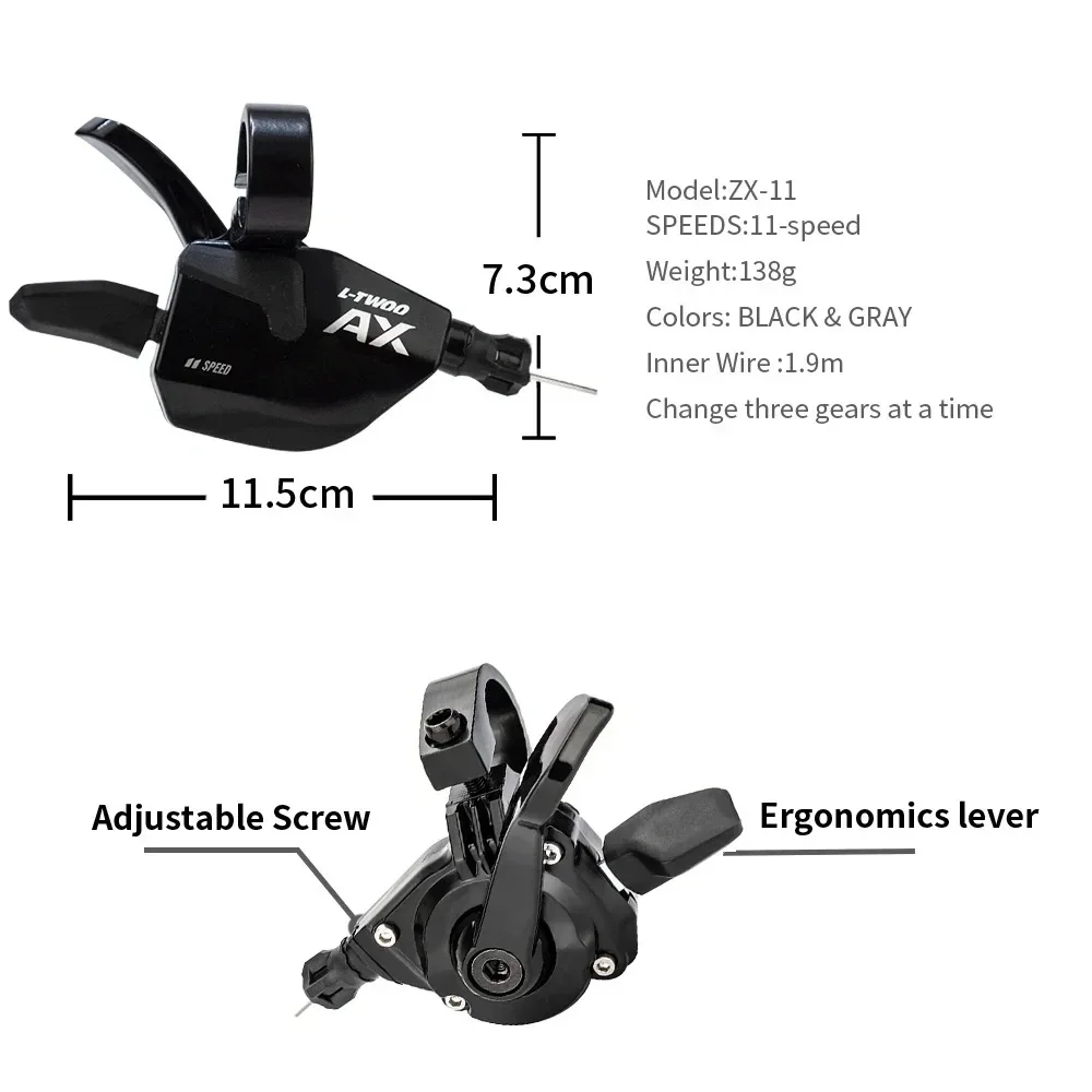 LTWOO MTB Bike Derailleur Groupset 9V 10V 11V 12 Speed Shifter A5 A7 AX11 AX12 Rear Derailleur Kit Compatible SRAM SHIMANO