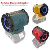 NEW Bluetooth Speaker For Milwaukee/Makita/Dewalt/Bosch 18V 20V Battery With USB Type-C Port Charge Player Loudspeaker Amplifier