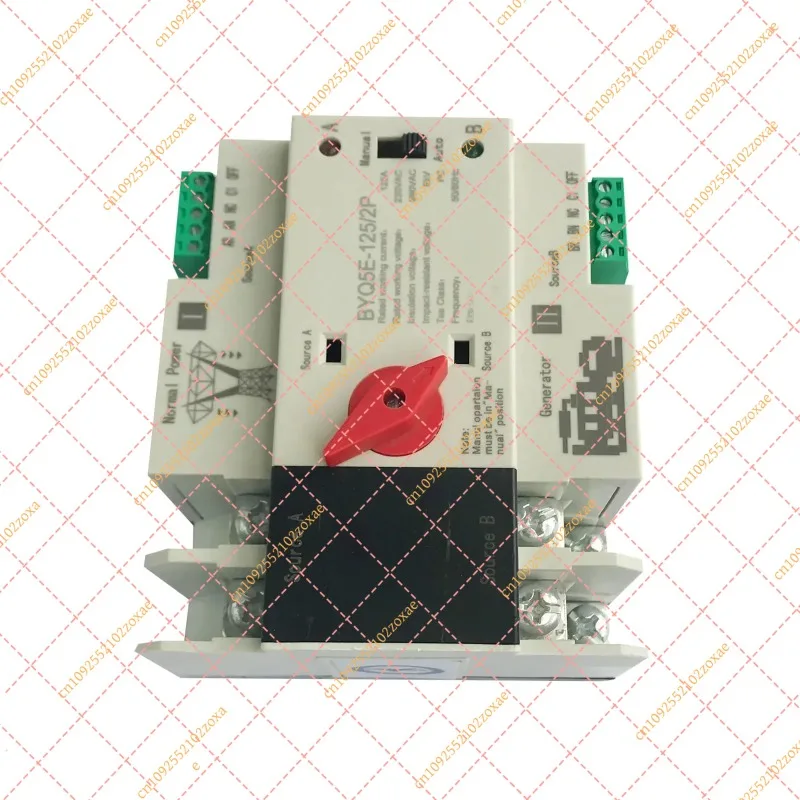 125A 2P Mini ATS Automatic Transfer Switch Single Phase Din Rail 230V 110V Selector Switch Uninterrupted Power Supply