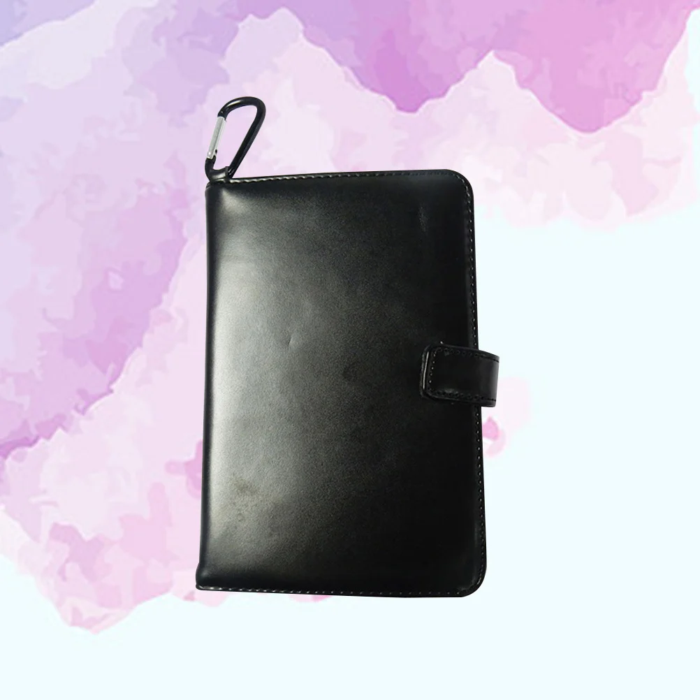 

Black Real Golf Score Book Scorecard Holder Tool Bag Includes Divot Tool Ball Marker Tees Pencil Scorecard Carabiner