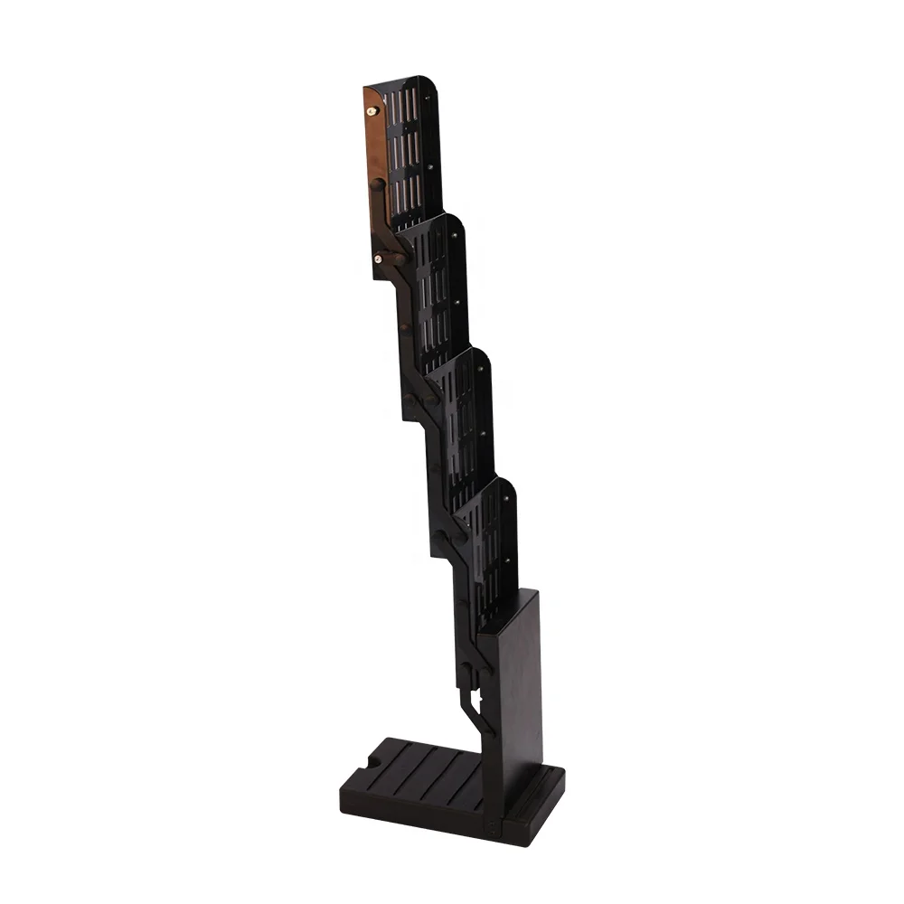 4 x 6 Black Brochure Holder Flyer Magazine Document r Floor Magazine Display Stand view 3
