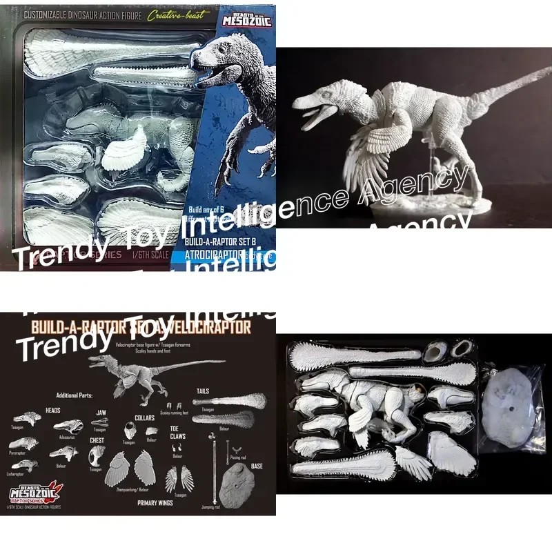 for Beasts of The Mesozoic Savage Raptor White Model Assembly Movable Dinosaur Model Toy Collection Gift In Stock