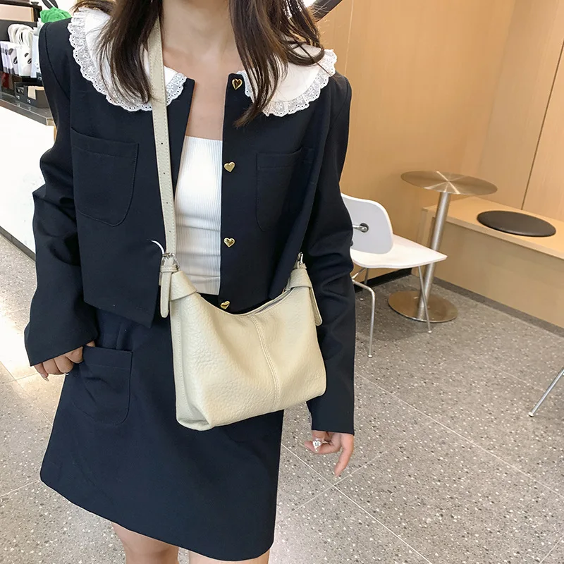 Ladies Handbags 2023 New Fashion High Capacity Armpit Simplicity Soft Shoulder Crossbody Tote Bags For Women