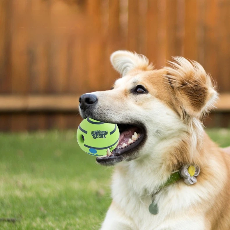 

Hot Selling Interactive Cartoon Ball Dog Toys Pet Toys That Make Funny Giggling Sounds When Rolling or Shaking